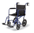 Medline Transport Chair w/ 12"Wheels Blue